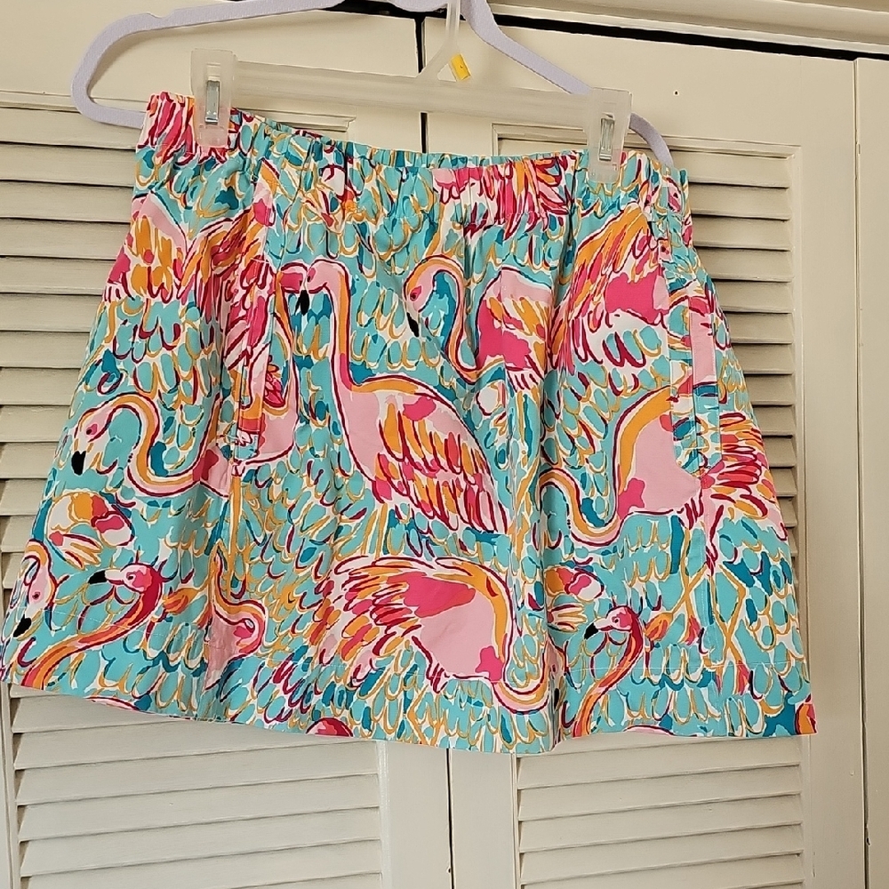 Colorful Flamingo Print Women's Skirt